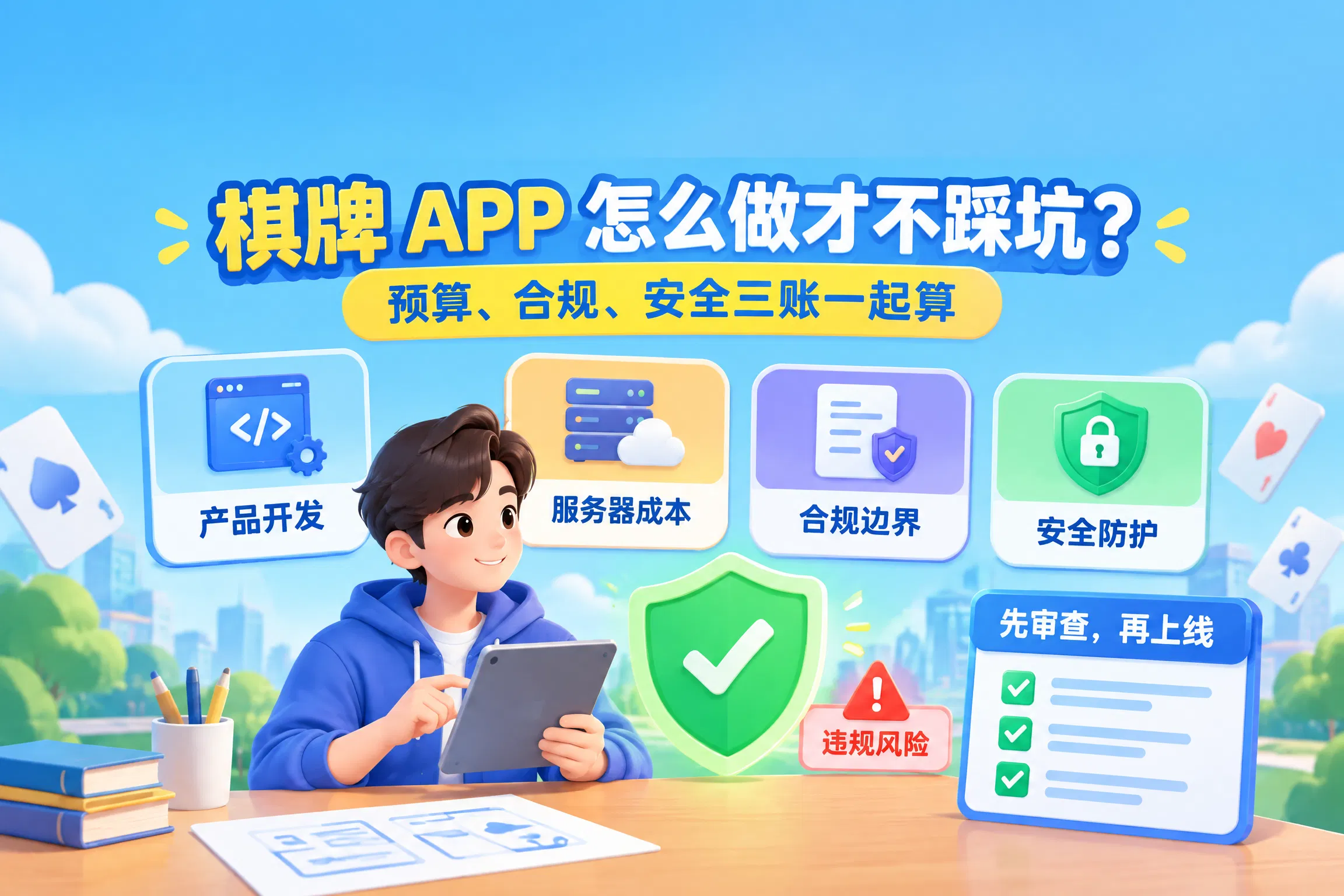 棋牌 APP 开发与运营实战：预算、合规与安全，别再交智商税了