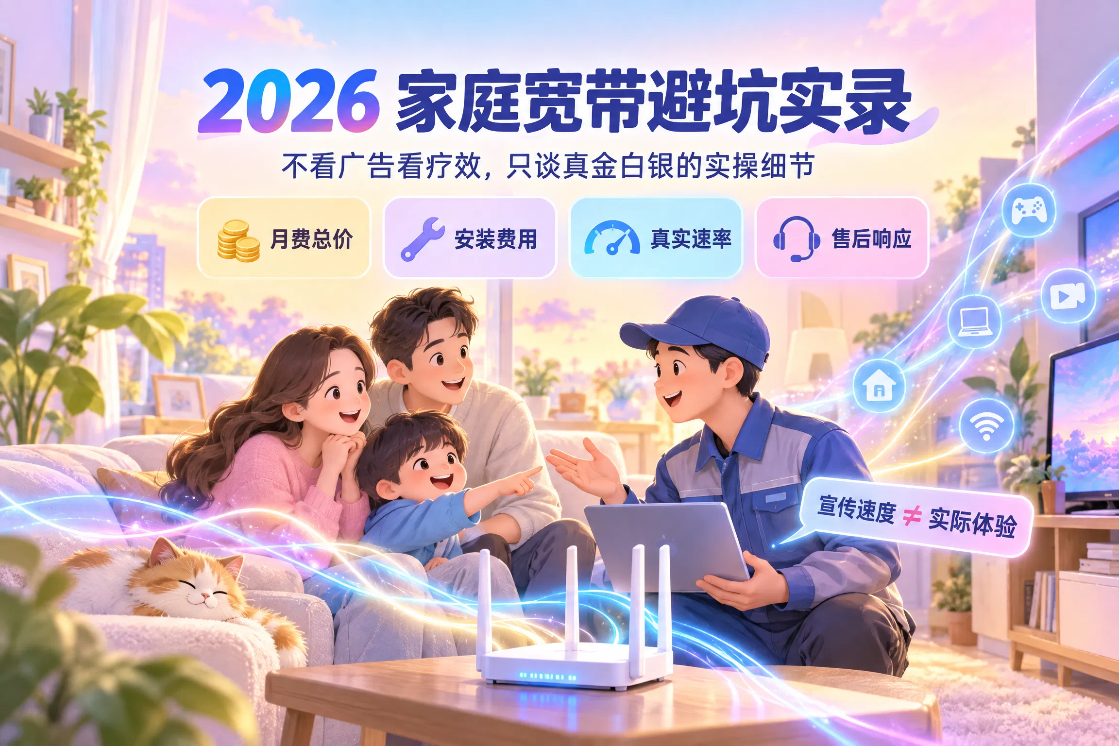 2026 家庭宽带避坑实录：不看广告看疗效，只谈真金白银的实操细节